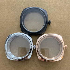 Watch Part NO Logo PVD - plated 45mm Case for ETA 6497/6498 ST3600/3620 Movement - Picture 1 of 5