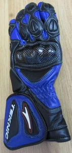 Ladies Teknic Lightning Sport Glove Blue/Black Armour Summer Motorcycle Glove - Picture 1 of 3