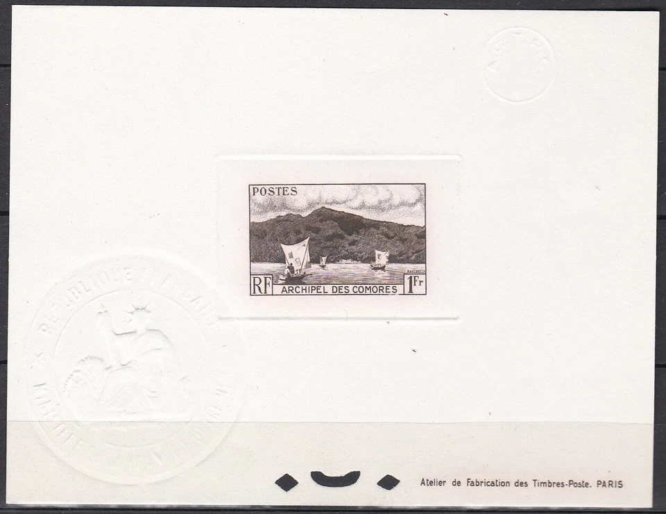 Comoros Sc32 Anjouan Bay, Boat, Deluxe Proof - Image 1 of 1