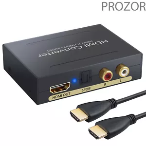 1080P HDMI Stereo Audio Extractor Converter HDMI Zu HDMI Optisch SPDIF + R / L