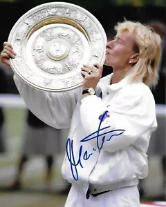 2000 Tennis HOF Martina Navratilova foto firmata 8x10 certificato di autenticità - Foto 1 di 1