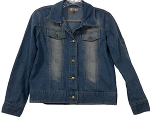 Girl & Co. By Lime apple Embroidered Horse Denim Jacket - Girls Size 10/12 - Picture 1 of 21