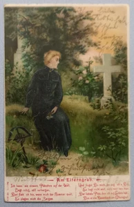 Postal histórica en la tumba de los padres: conozco una galleta... funcionó 1905 - Imagen 1 de 2