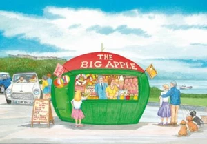 A fun scene of the Big Apple Mumbles, Swansea - Greetings Card - Tony Paultyn - Picture 1 of 2