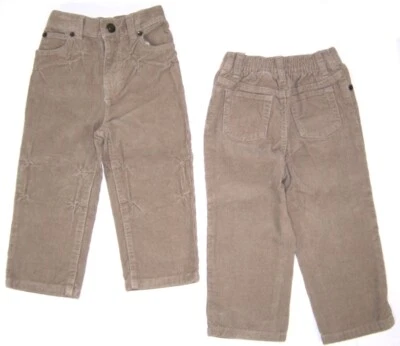 Calça de veludo Sonoma infantil masculina tamanho 24 meses nova com etiquetas bronzeada - Imagem 1 de 4