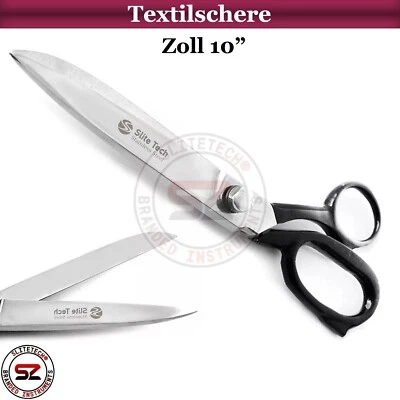 SLITETECH® Profi Stoffschere Schneiderschere Textilschere 10 Zoll 25 cm Rostfrei PREISHIT