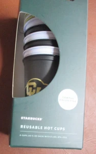 NEU Starbucks 2022 CU University of Colorado Reusable HOT Cups Campus Collection - Bild 1 von 4