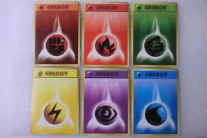 1996 ORIGINAL POKEMON JAPANESE BASE (6 CARD) SET BASIC ENERGY MINT - Picture 1 of 2