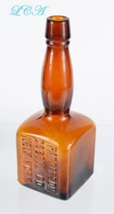 Mini PATTERSON & CABLEL Co muestra LADY LEG amargos tipo BOTELLA ámbar cuadrado BIM - Imagen 1 de 4