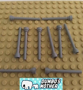 LEGO 1x4 hellbläulich graue Antenne flache Oberseite Bauteile NEU X10 - Bild 1 von 1
