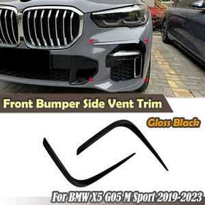 For BMW X5 G05 M Sport 2019-2023 Car Front Bumper Side Air Vent Trim Cover Black - Picture 1 of 8