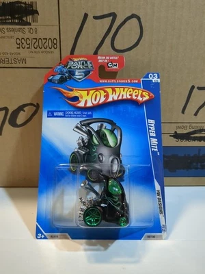 Coche de juguete Hyper Mite 99/190 Hot Wheels HW Designs '09 Battle Force 5 negro y verde Foto 1 de 4