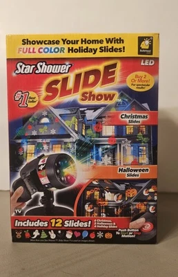 Brand New Star Shower Slide Show Christmas Bday Halloween Holiday LED Lights - Image 1 of 4