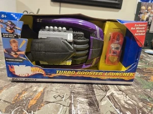 Turbo Booster Launcher w/ Hot Wheels Car 2001 Mattel Purple - Picture 1 of 6