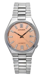 Citizen Tsuyosa Edelstahl Lachs Zifferblatt Automatik NJ0159-86Z Herrenuhr - Bild 1 von 4