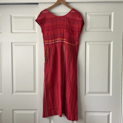 Ace & Jig Anthropologie Scarlet Studio Striped Gauzey Cotton Maxi Dress Womens M - Image 1 of 4