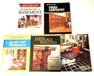 Book Lot of 5* Remodeling, Carpentry, Decks and Book Cases, & Tile PB/Books - Imagen 1 de 11