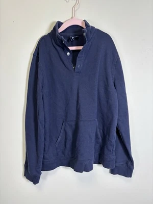 Janie And Jack Boys Navy Pullover Sweater Button Snaps Size 12 Boys - Image 1 of 4
