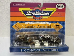 Micro Machines GIG Galoob No. 6407 Camion Articolati 2 Convogli Militari I - Foto 1 di 6