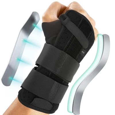 Lengthened Breathable Wrist Support Splint for Sprain Injury Carpal Tunnel Pain - Image 1 of 4
