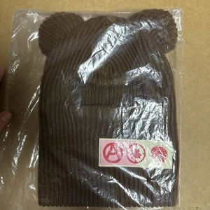 STILLZ Maschera Jose Wong Beanie Maschera Cappello Bad Bunny Streatwear Orso Marrone - Foto 1 di 4