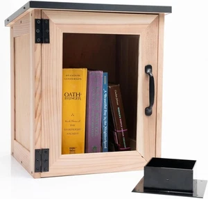 Free Little Library Box for Outdoor & Indoor - Sharing Lending Banned Book Excha - Picture 1 of 7