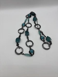 Collar de cuentas verde azulado Lia Sophia WATERLOO $88 - Imagen 1 de 4