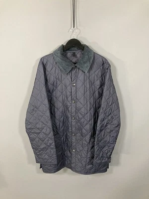 BARBOUR LIDDESDALE QUILTED Jacket - Size Large - Navy - Good Condition - Mens - Изображение 1 из 4