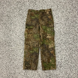 VTG 90s Cabela's Realtree Camo Fleece Pants 32x34 Made in the USA ALTERED - Picture 1 of 5