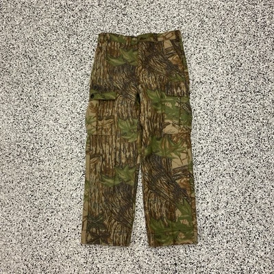 VTG 90s Cabela's Realtree Camo Fleece Pants 32x34 Made in the USA ALTERED - Image 1 of 4