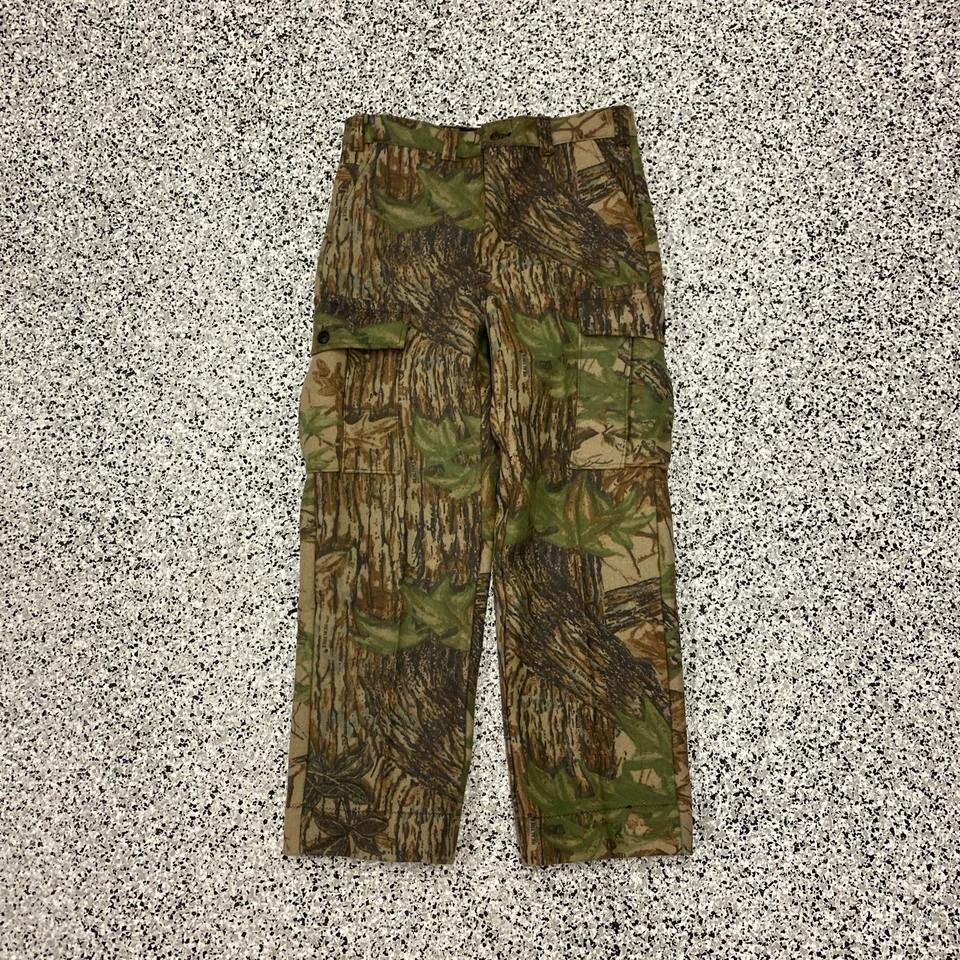 VTG 90s Cabela's Realtree Camo Fleece Pants 32x34 Made in the USA ALTERED - Image 1 of 4