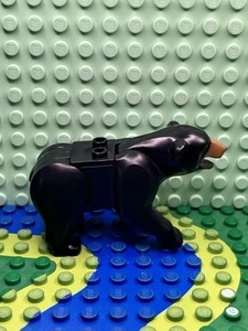 Lego Minifigure Animale Terra Orso Nero - Foto 1 di 3