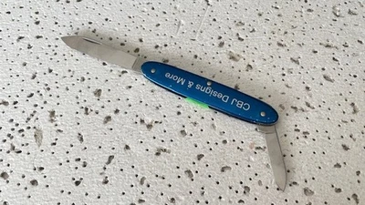 Victorinox Excelsior Swiss Army Knife Alox Blue 2 Blade Multi Tool - - - - - Image 1 of 4