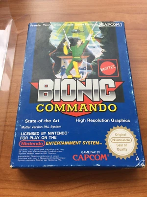 Nintendo NES Game: Bionic Commando AUS MATTEL PAL-A CIB - Image 1 of 3