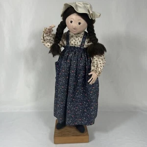 Ellen Turner Volkskunst Puppe 1990 #12 signiert Handarbeit 17 Zoll groß - Bild 1 von 11