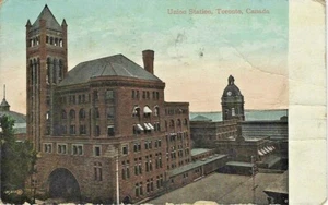 (2298) 1910 P/C CANADA TORONTO UNION STATION VB # 101,010 - Picture 1 of 2