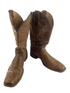 Circle G by CORRAL Botas Occidentales Mujer 11M Zapatos Marrón Cruz Bordado Vaquero - Imagen 1 de 12