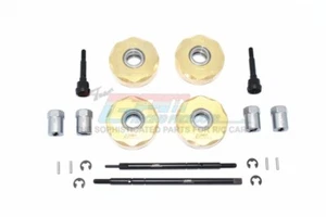 GPM CC2023+12.5 WHEEL KNUCKLE AXLE BRASS WEIGHT HEX CVD JOINT DRIVE TAMIYA CC-02 - Picture 1 of 3