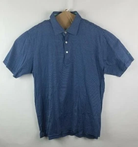 Camisa polo grande para hombre Peter Millar cuello con botones colinas indias golf a rayas - Imagen 1 de 9