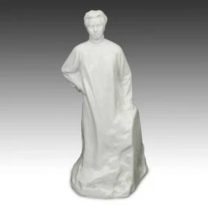 VINTAGE CHINESE CULTURAL REVOLUTION PORCELAIN STANDING FIGURE YOUNG MAO ZEDONG  - Bild 1 von 6