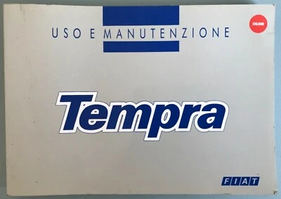 Libretto uso e manutenzione - FIAT TEMPRA - 1994 Italiano - Immagine 1 di 4