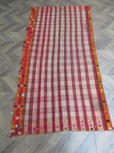 A REMARKABLE OLD HANDMADE TRADITIONAL ORIENTAL WOOL ON COTTON JAJIM(250x125cm)+