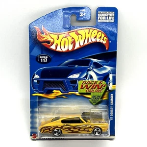 ✅ Hot Wheels 1967 Dodge Charger 2002 Series #117 Yellow w/ Tribal Flames - Picture 1 of 10