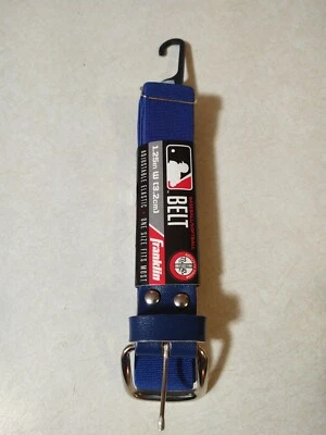 Cinturón de béisbol/softbol Franklin Sports MLB de 1,25 pulgadas, elástico ajustable, azul Foto 1 de 2