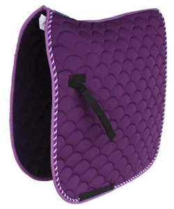 Horse English Quilted Contoured Dressage Trail Saddle Pad 7295 - Picture 1 of 13