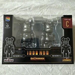 Bearbrick WAR MACHINE Mark 3 & WAR MACHINE Mark 4 100% MARVEL INFINITY SAGA #C - Picture 1 of 1