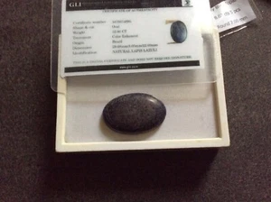 FAVOLOSO CABOCHON DI LAPISLAZZULI BRASILIANO NATURALE 52 CARATI - Imagen 1 de 1