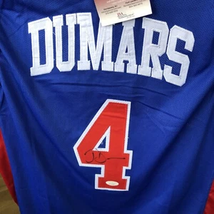 Joe Dumars signiertes Detroit blau Basketball Trikot JSA COA Auto HOF - Bild 1 von 4