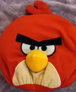 Rovio Angry Birds Red Plush Beanbag Micro Bead Stuffed Toy Pillow 14” Round - Picture 1 of 5