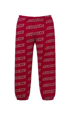 Pantalón deportivo Supreme Repeat Cardinal rojo 2018 talla mediana nuevo Foto 1 de 4